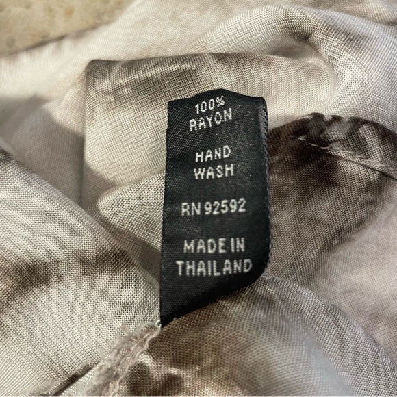 Sacred Threads TIE DYE Boho Brown Woven Rayon Tie Dye Off Shoulder Dress. Medium - Picture 10 of 14